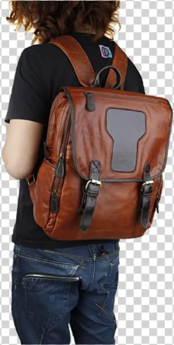 Tan Leather Backpack Straps Be Able To Adjusted Length