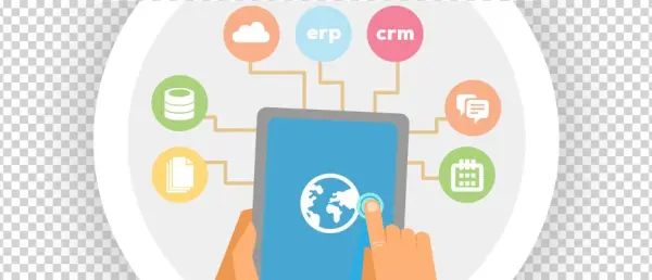 Illustration Of A Tablet Surrounded By Icons That Represent