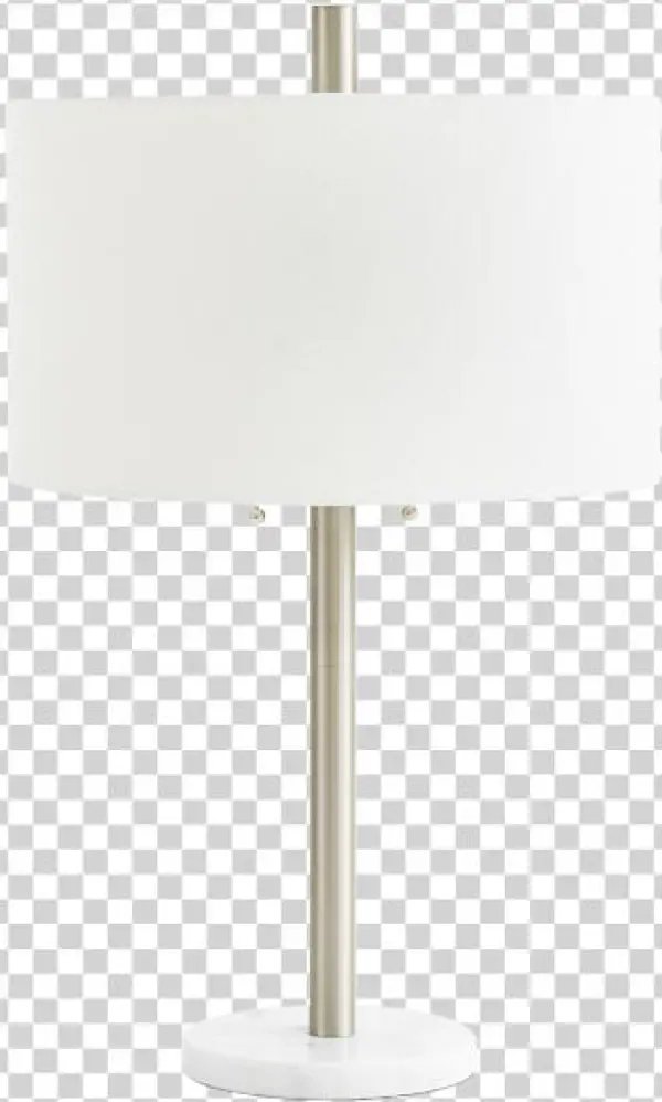 Image For Table Lamp In Metal And Marble With White