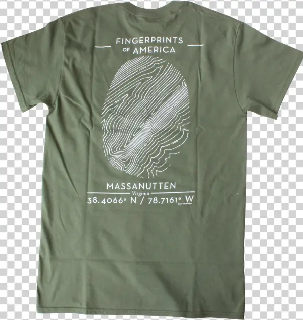 Topographic Thumbprint Map Shirt