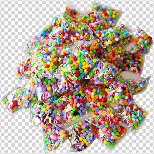 Assorted 8mm Mixed Color Soft Fluffy Pom Poms-800x800 - Illustration