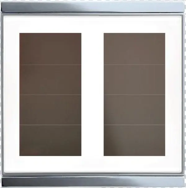 Corlo P1 Rf Single Solar Push Button, White/chrome - Wardrobe