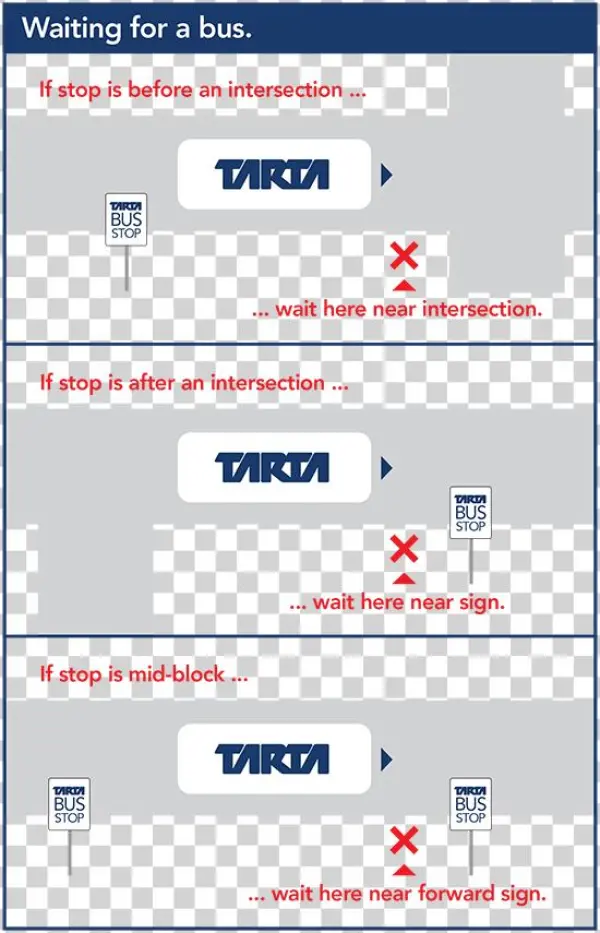 Here's Where To Wait For Your Bus - Tarta