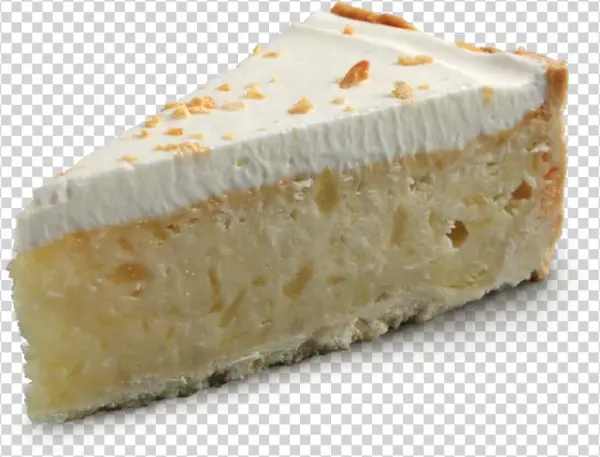 Pina Colada Pie Slice