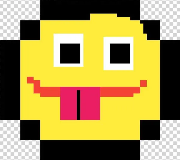 Silly Face - Pixel Art Location Pin