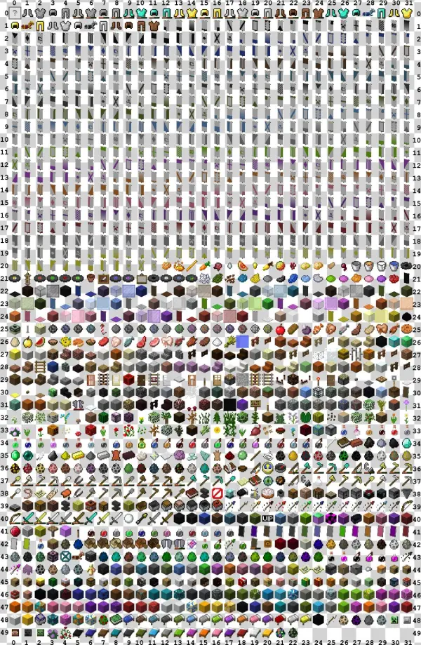 So Here Is The File With All The Icons And Numbers - Invsprite Png