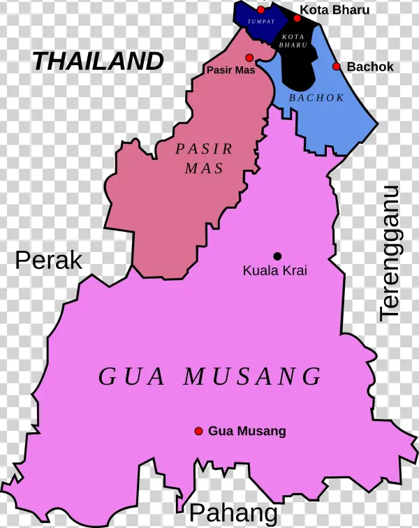 This Free Icons Png Design Of Map Of Kelantan,