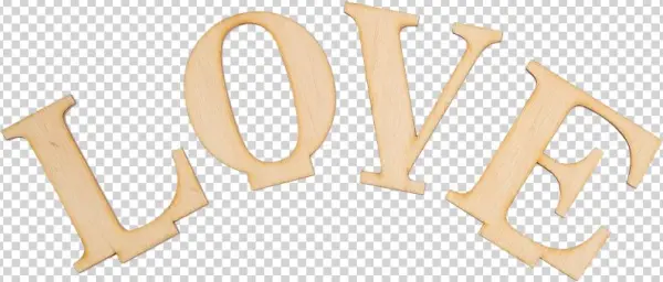 Wooden Love Writing - Calligraphy