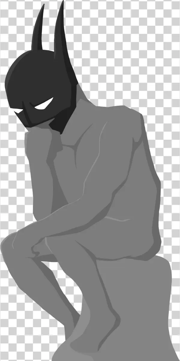Batman Thinker - Sitting