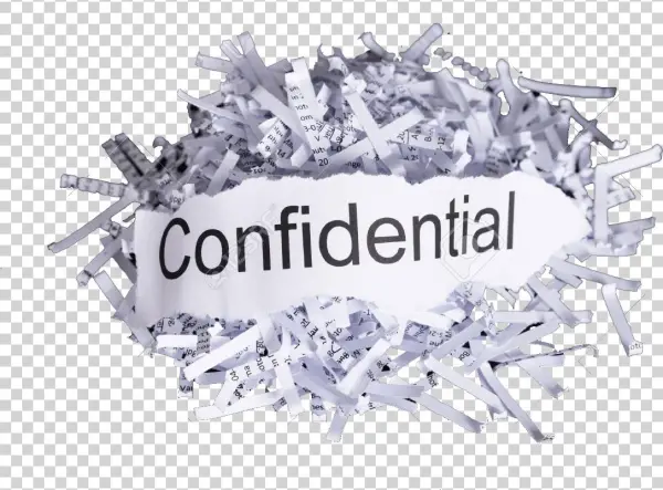 Confidential Shred - Calligraphy