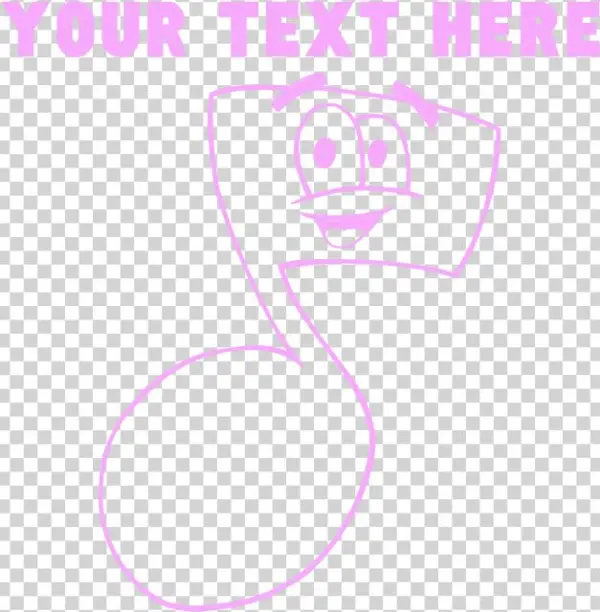 Custom Pink Cartoon Eighth Note T-shirt - Cartoon