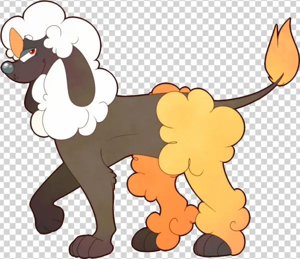 Furfrou - Feraligatr - Cartoon