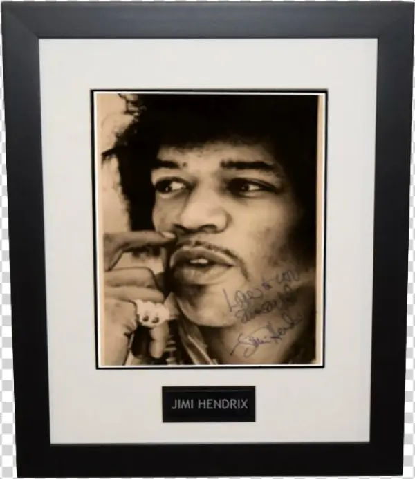 Jimi Hendrix Signed - Picture Frame