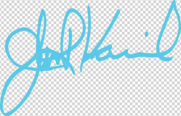 Jrk Signature-lblue - Calligraphy