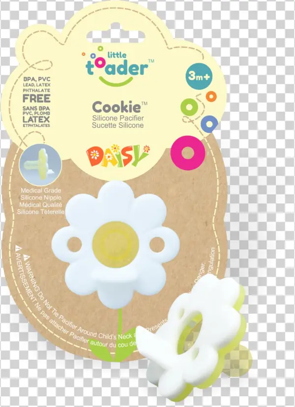 Pacifier White Daisy - Circle