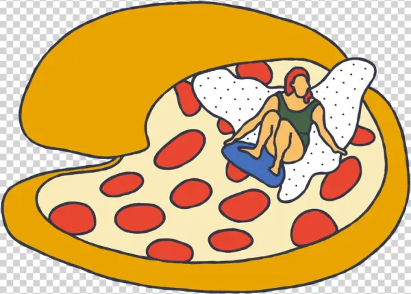 Pizza Surfer T-shirt