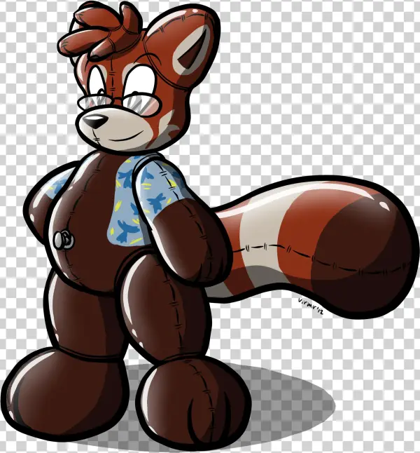 Red Panda Pooltoy - Cartoon