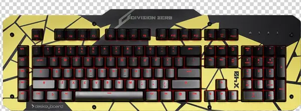 Top Panel Defamer Mustard - White And Red Gaming Mouse