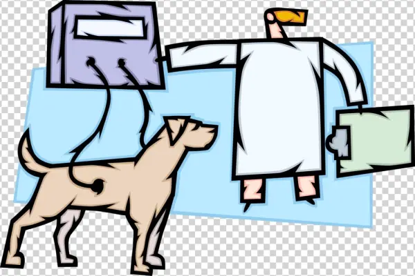 Vector Illustration Of Animal Testing Research And