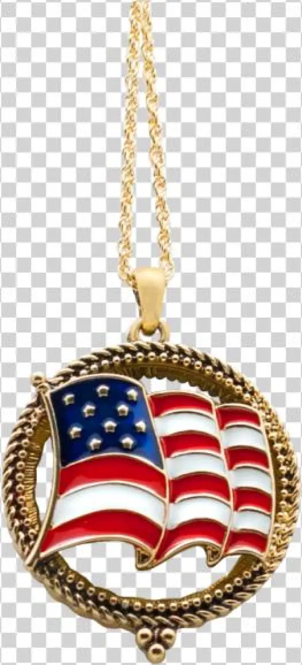 3627 Waving Flag - Locket