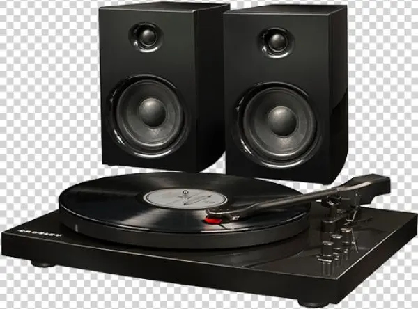 Crosley T100 Turntable System Black - Crosley T100 Turntable System