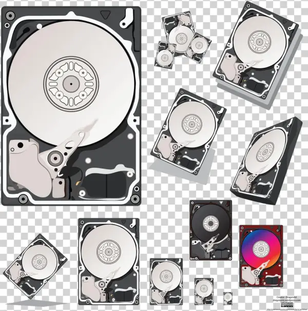 Hard Disk Vector