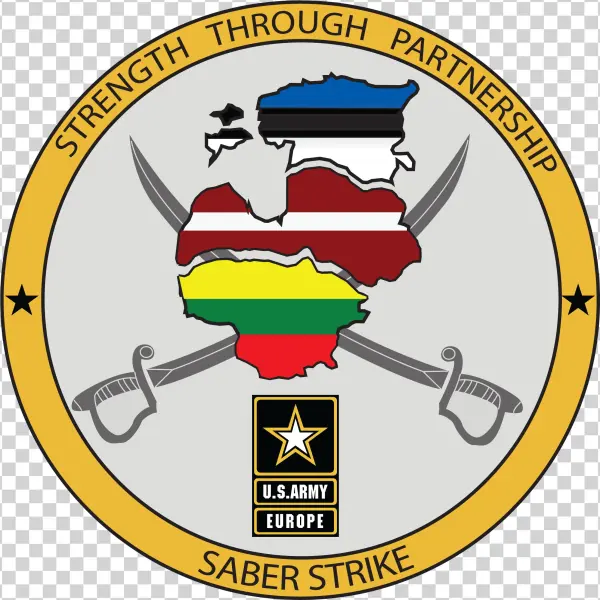 Saber Strike Logo - Latvia And Lithuania United