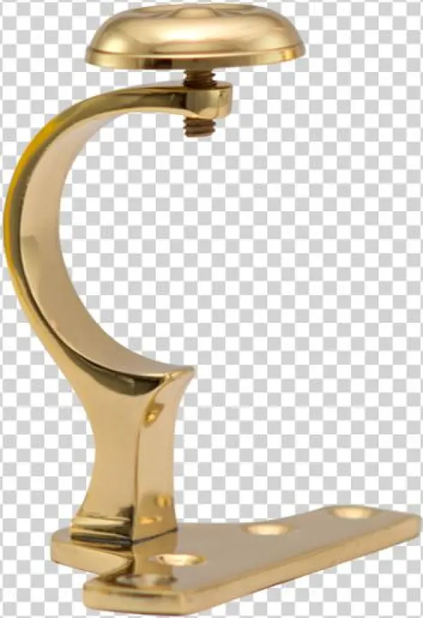 Brass Centre Bracket - Wood