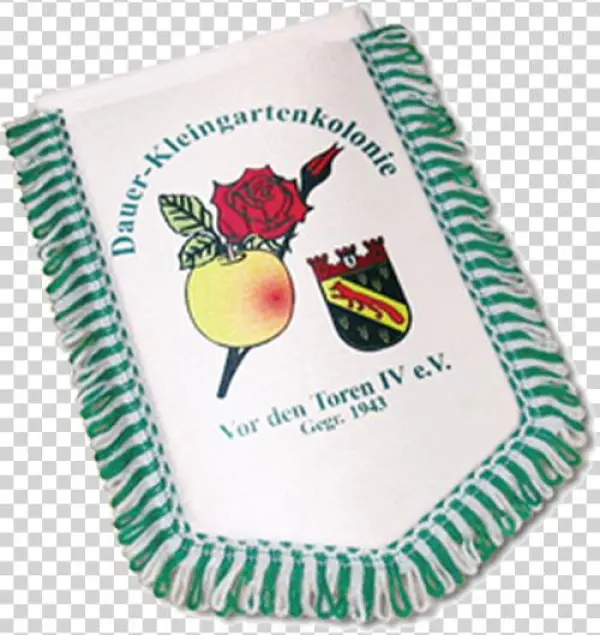 Car-banner Pentagon Pennant 13,0x15,0cm - Strawberry