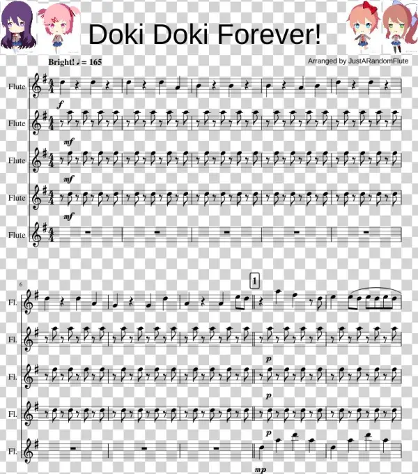 Doki Doki Forever - Doki Doki Forever Piano Letters