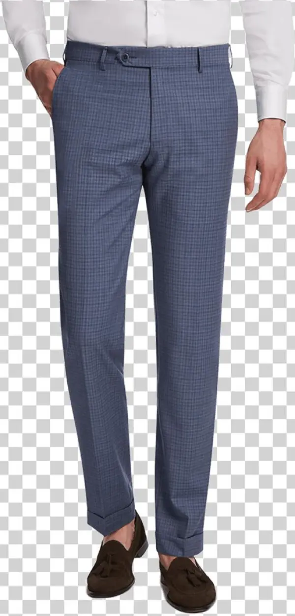 Flat Image Of The Parker Shadow Check Trouser - Trousers