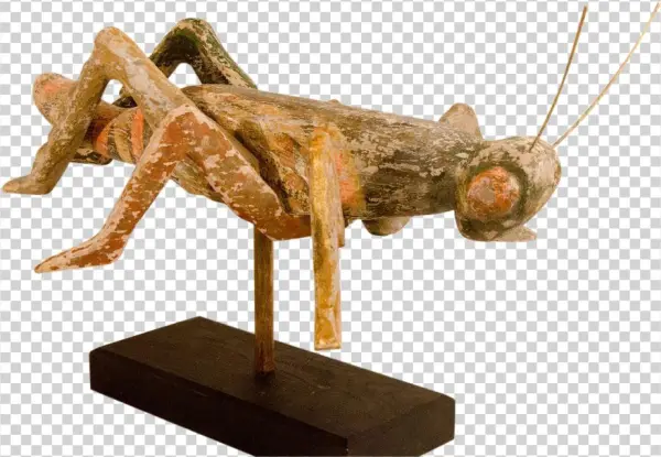 Folk Art Grasshopper Found At Www - Statue