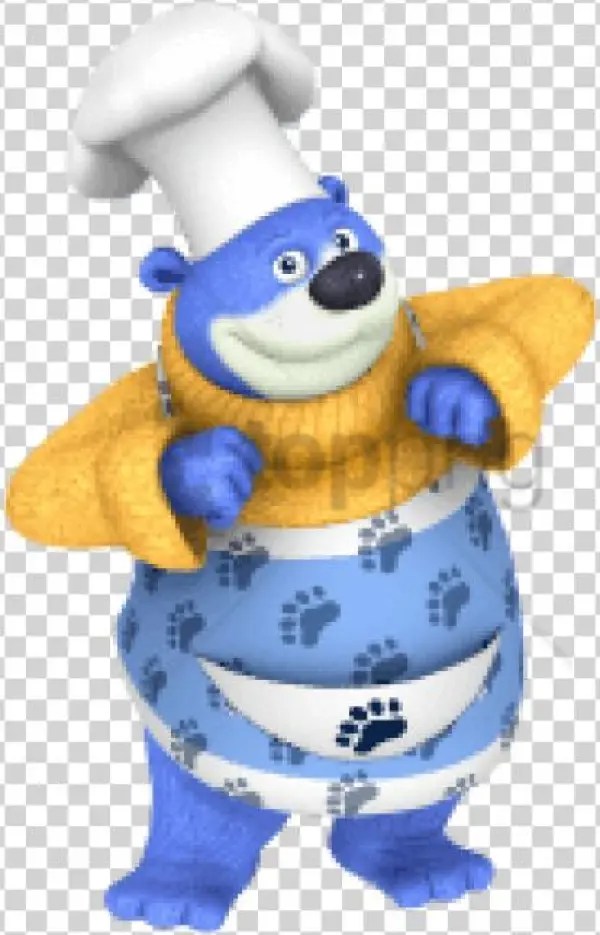 Free Png Download Big Bear Cooking Clipart Png Photo - Cartoon