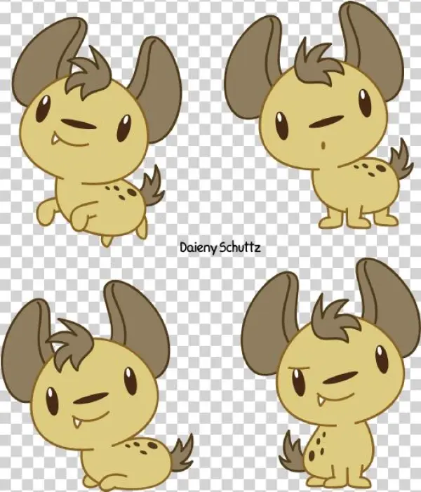 Hyena Clipart Kawaii - Kawaii Cute Hyena Drawing