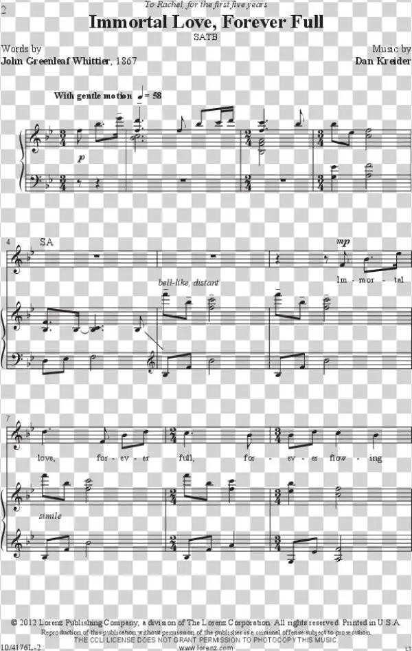 Immortal Love, Forever Full Thumbnail Immortal Love, - Єдиному Богу Слава Ноти