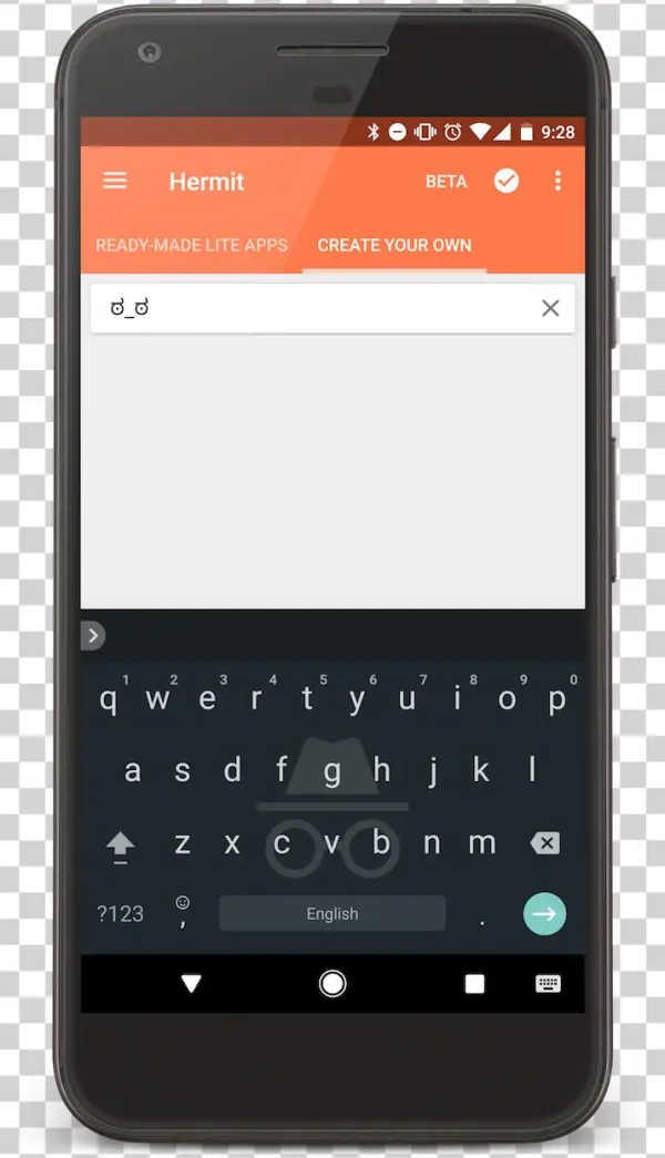Incognito Keyboard - Smartphone