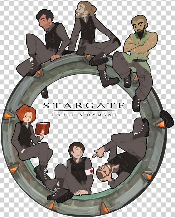 [oc] For A Friend's Stargate Tabletop Game - Cartoon