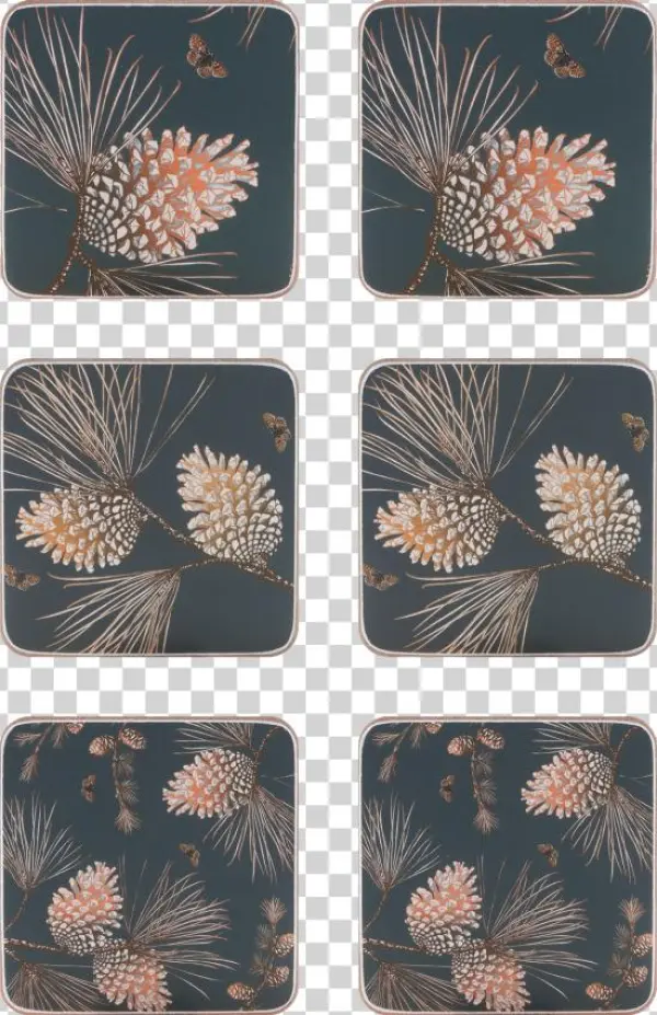 Pine Cone Thunder Coaster 10cm 6pcs/box - Motif