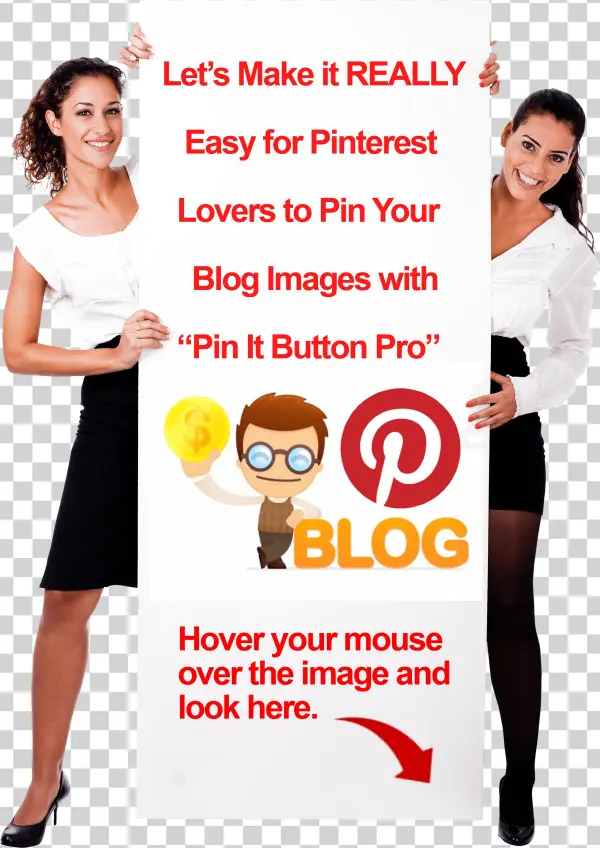 Pit It Button Appears On Top Of Any Image When The