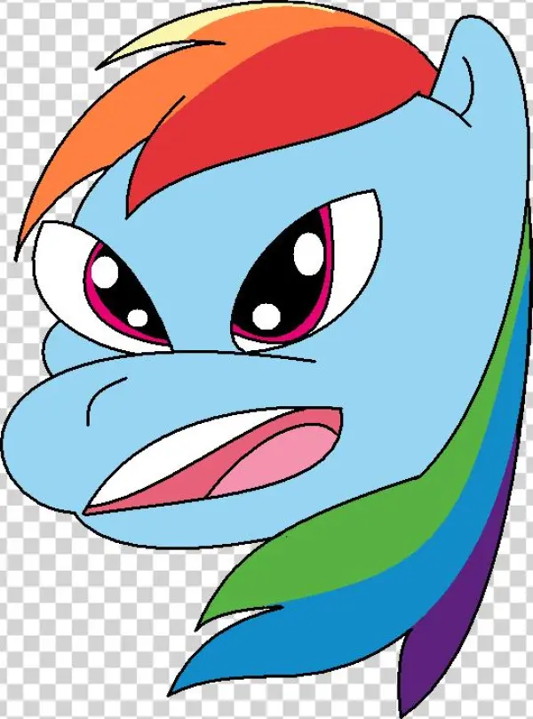 Applebeans, Rainbow Dash, Ronbow Dosh, Safe, Simple - Cartoon