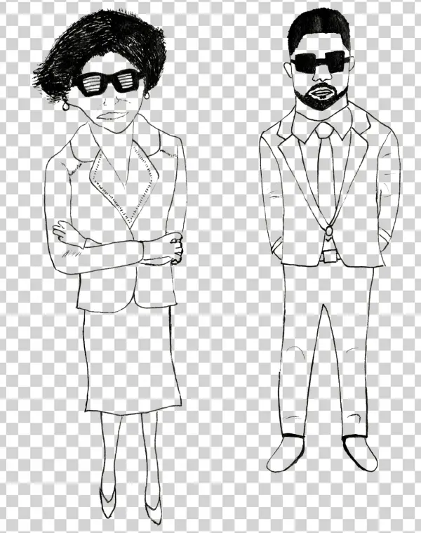 Babs Vs Kanye - Line Art