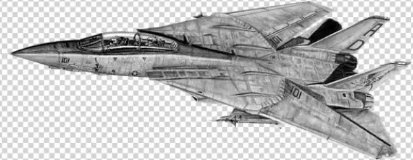 Bleed Area May Not Be Visible - F-14b