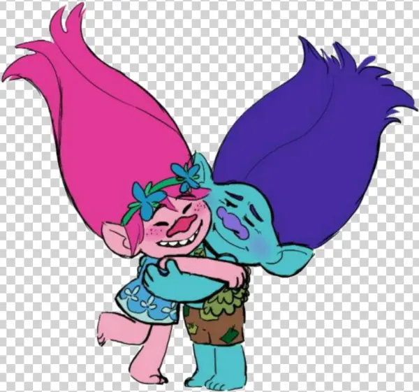 Branch Poppy Broppy Trolls Dreamworkstrolls Dreamworkst - Cartoon