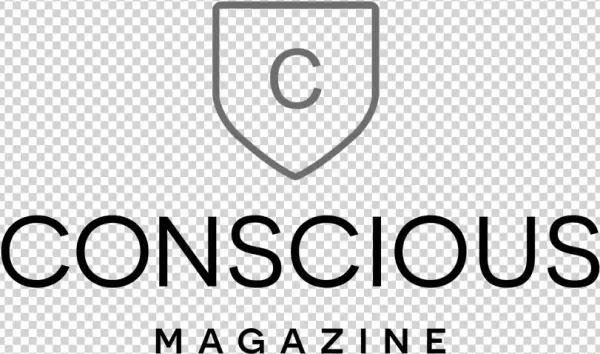 Conscious Magazine Full Logo Black - Line Art