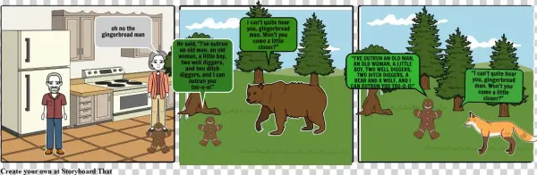 Gingerbread Man - Cartoon