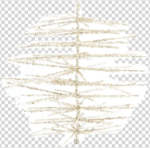 Glittered Pine Needle Ornaments 2 - Christmas Tree