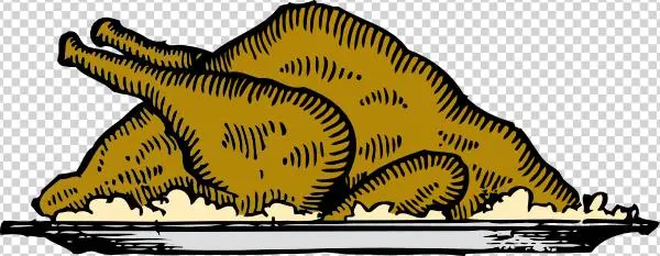 How To Set Use Cooked Turkey Clipart