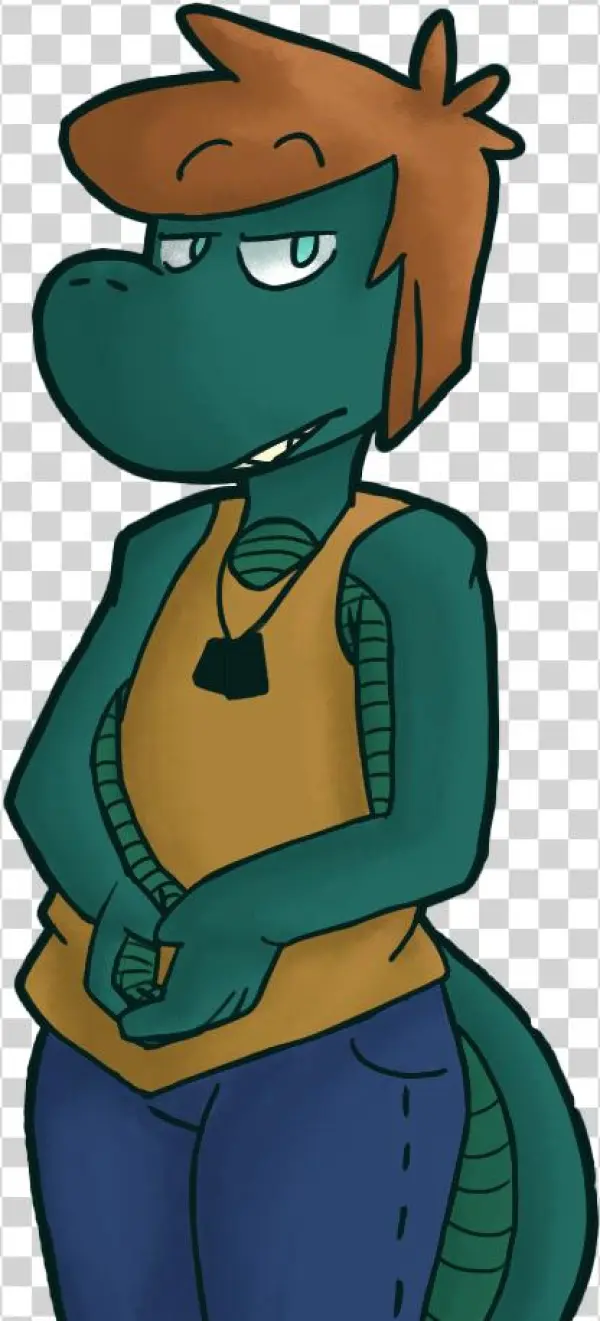 Lesbian Lizard - Cartoon