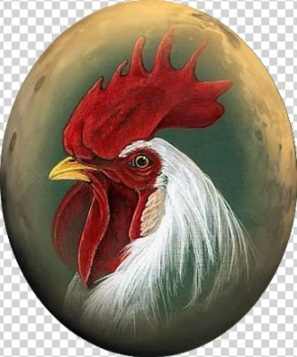 Needlework - Painting Of A Rooster