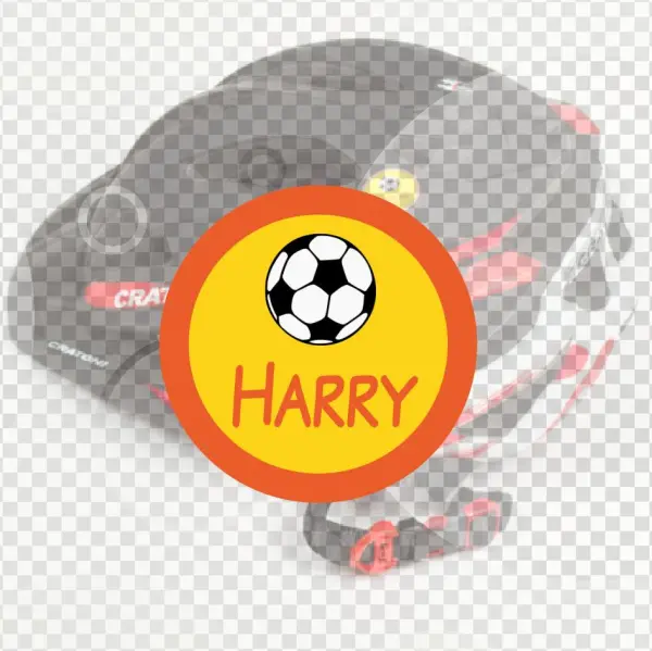 Round Sticker Label Backround - Soccer Ball